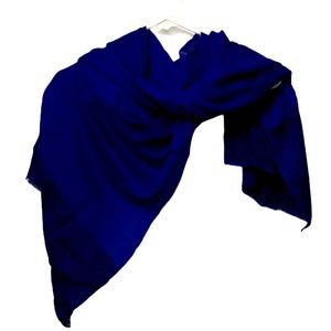 Blue Large Wrap Scarf Comfy and Warm